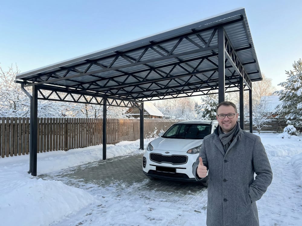 Навес для машины